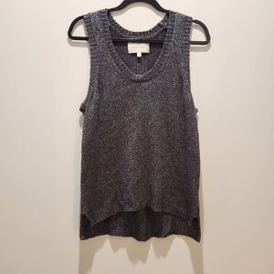 Brochu Walker Gray Women's Linen Blend Knit Top